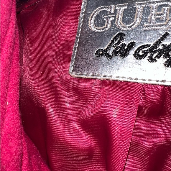 Guess Los Angeles fuchsia ruffle pea coat - Picture 4 of 8